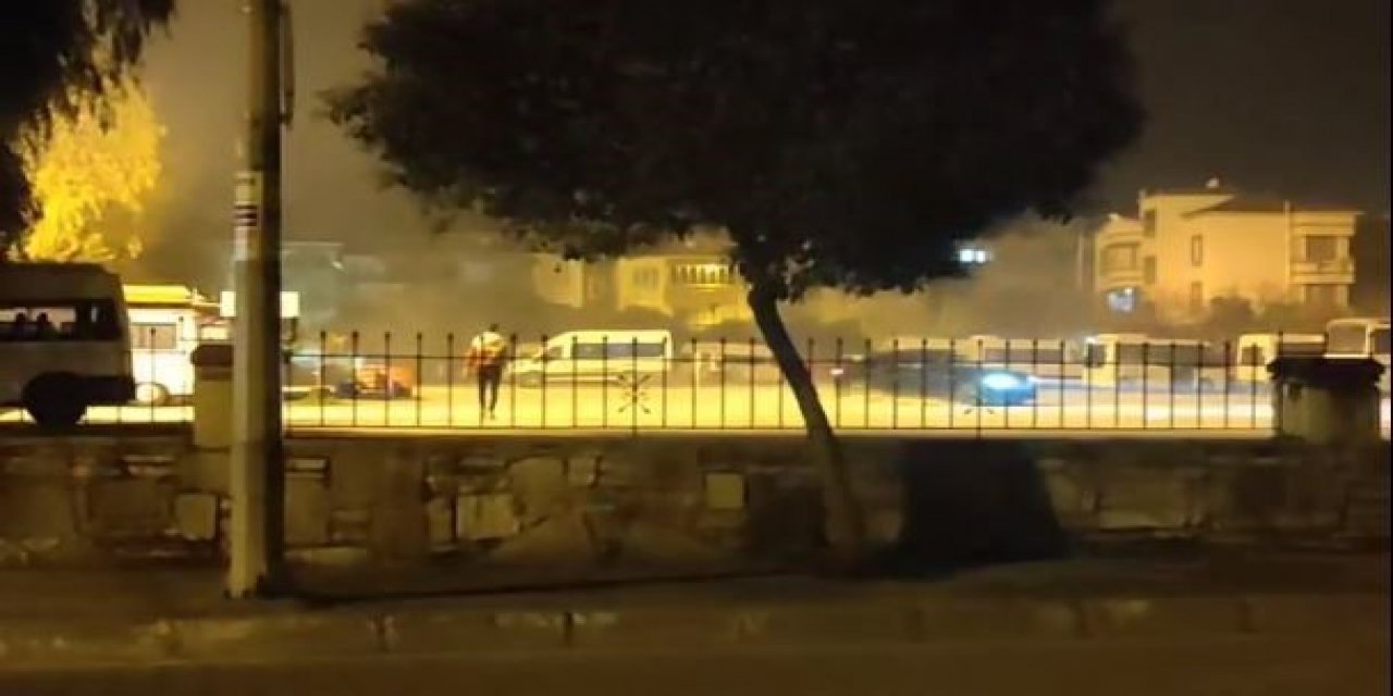 Milas’ta garaj içinde drift yapan sürücüye polis baskını