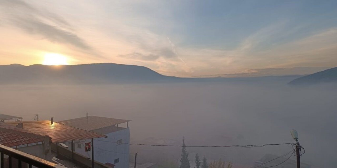 Milas’ta sis etkili oldu