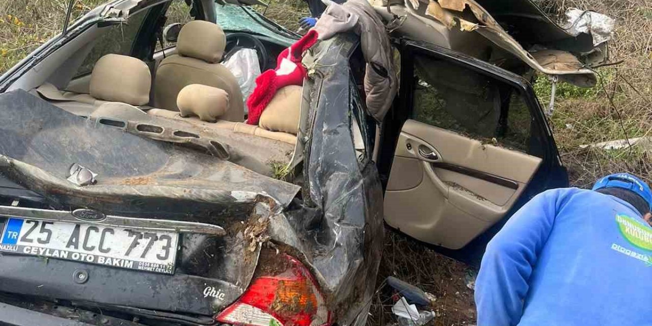 Babasını hastaneye kaldırırken, kendi de hastanelik oldu