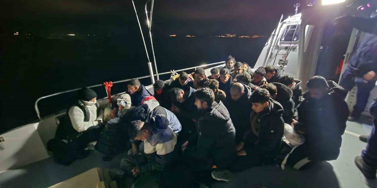 Bodrum’da 27 düzensiz göçmen kurtarıldı