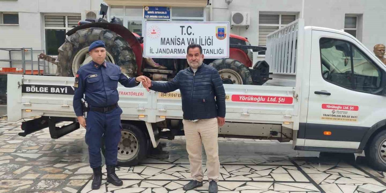 Sarıgöl’de çalınan traktör Aydın’da bulundu