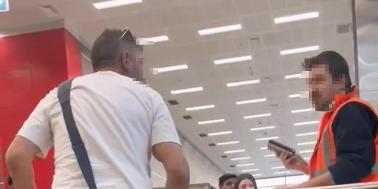 Yanlış perona giren yolcu havalimanı bir birine kattı