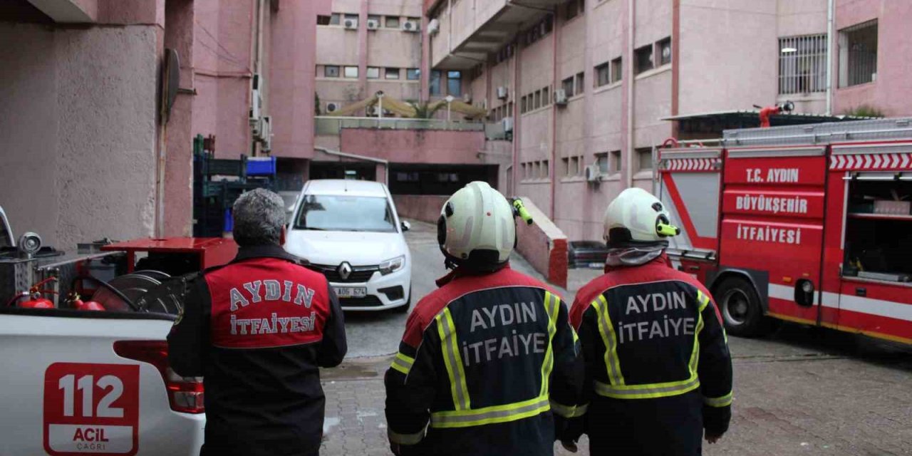 Aydın Devlet Hastanesi’nde yangın paniği