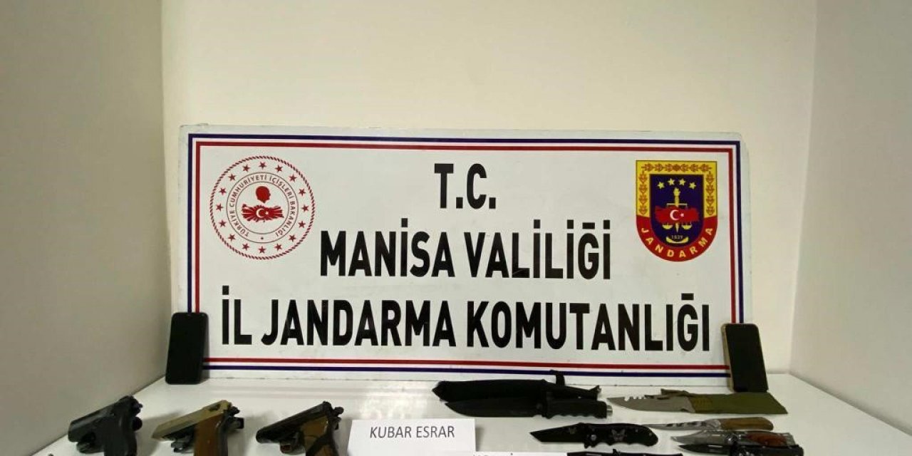 Manisa’da uyuşturucu ve silah ele geçirildi