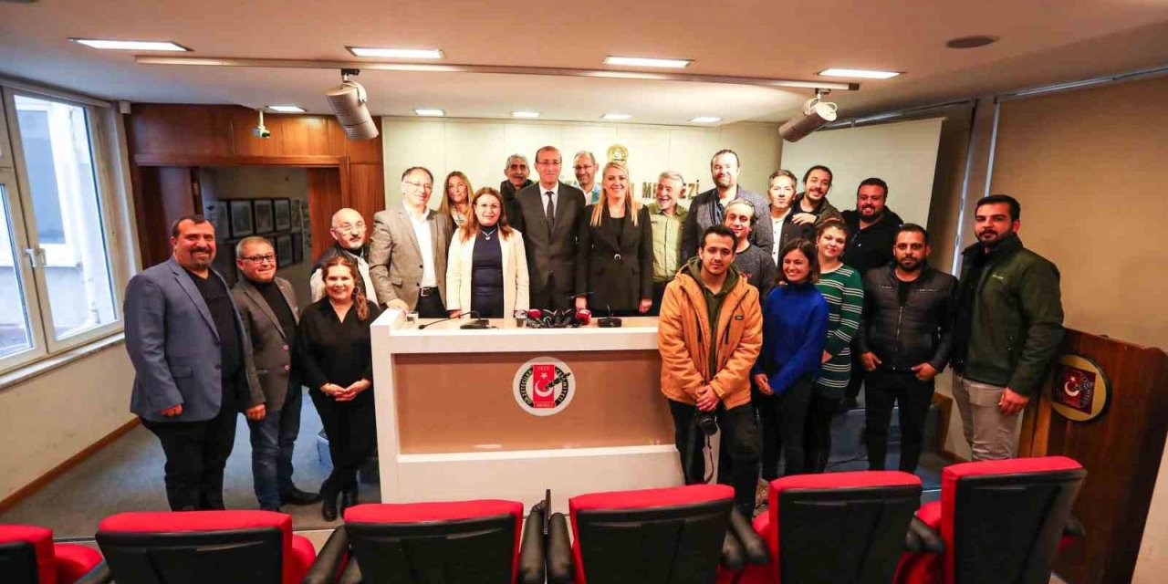 Başkan Doğan, basın mensuplarıyla bir araya geldi