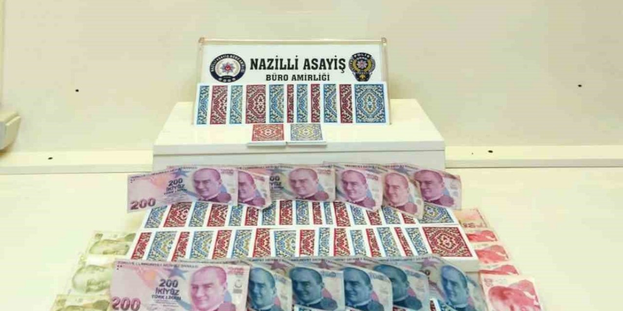 Nazilli’de kıraathaneye kumar baskını