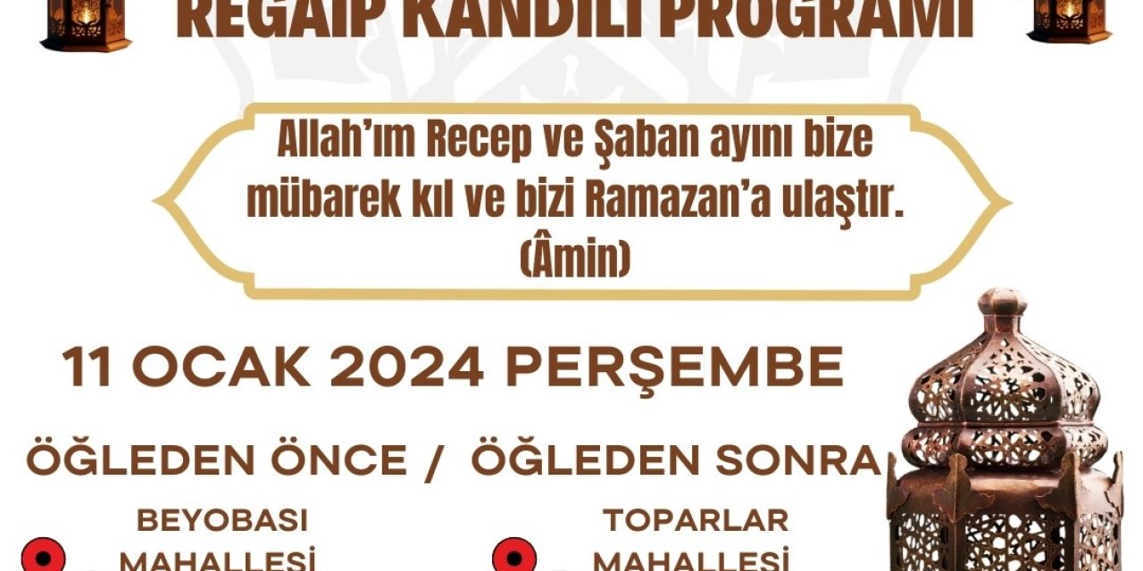 Köyceğiz’de Regaib Kandili özel programı yapılacak