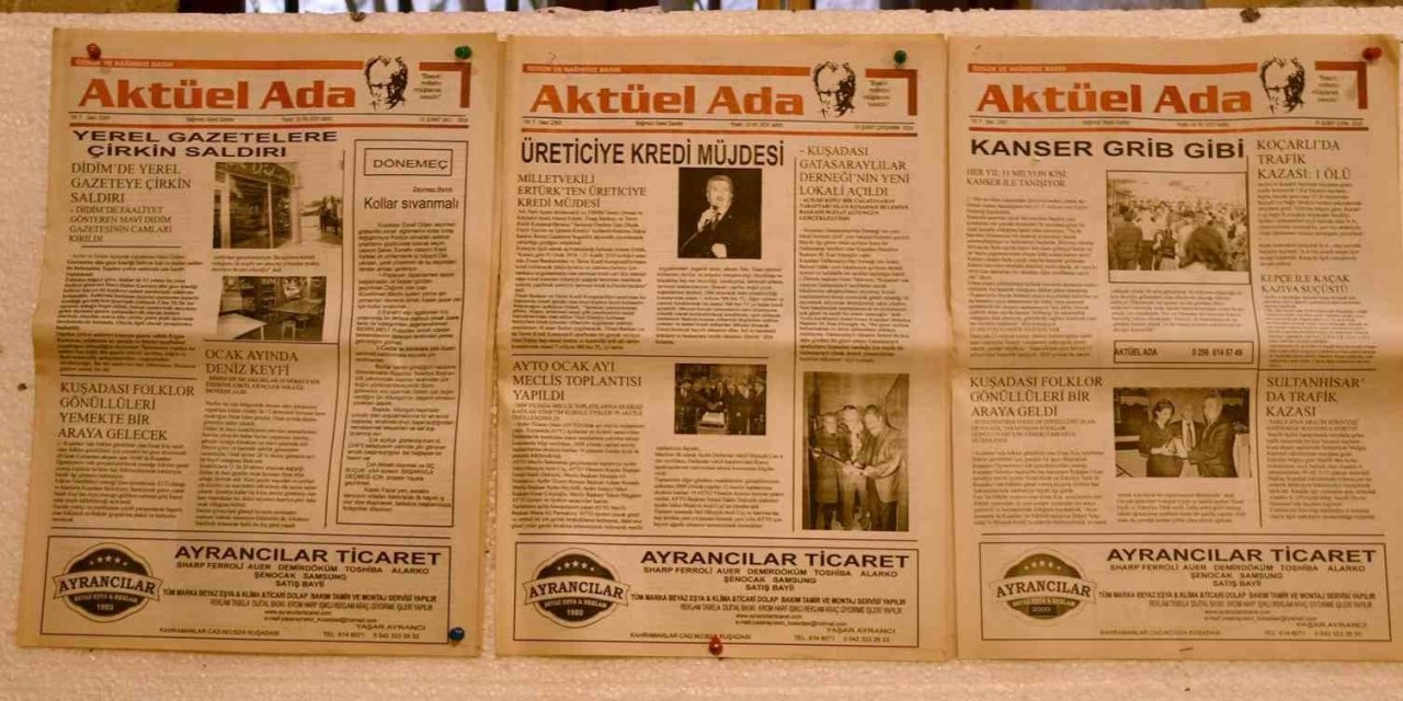 Kuşadası’nda 10 Ocak Çalışan Gazeteciler Günü’ne özel sergi