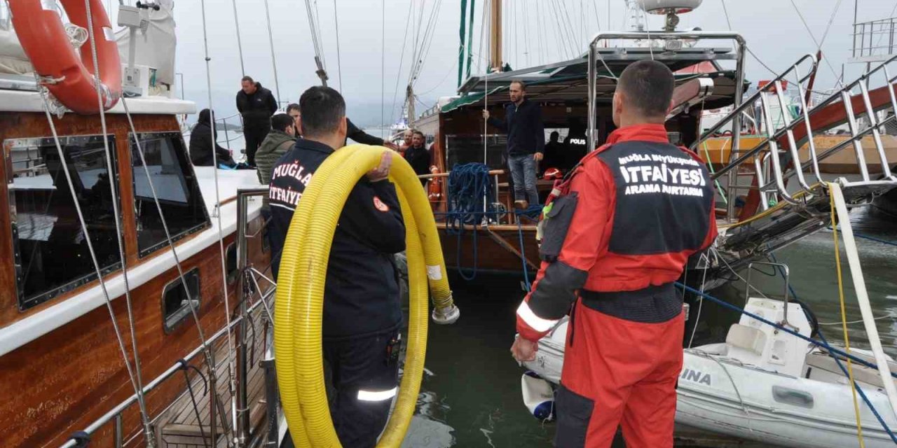 Ünlü spikerin batmak üzere olan teknesi son anda kurtarıldı