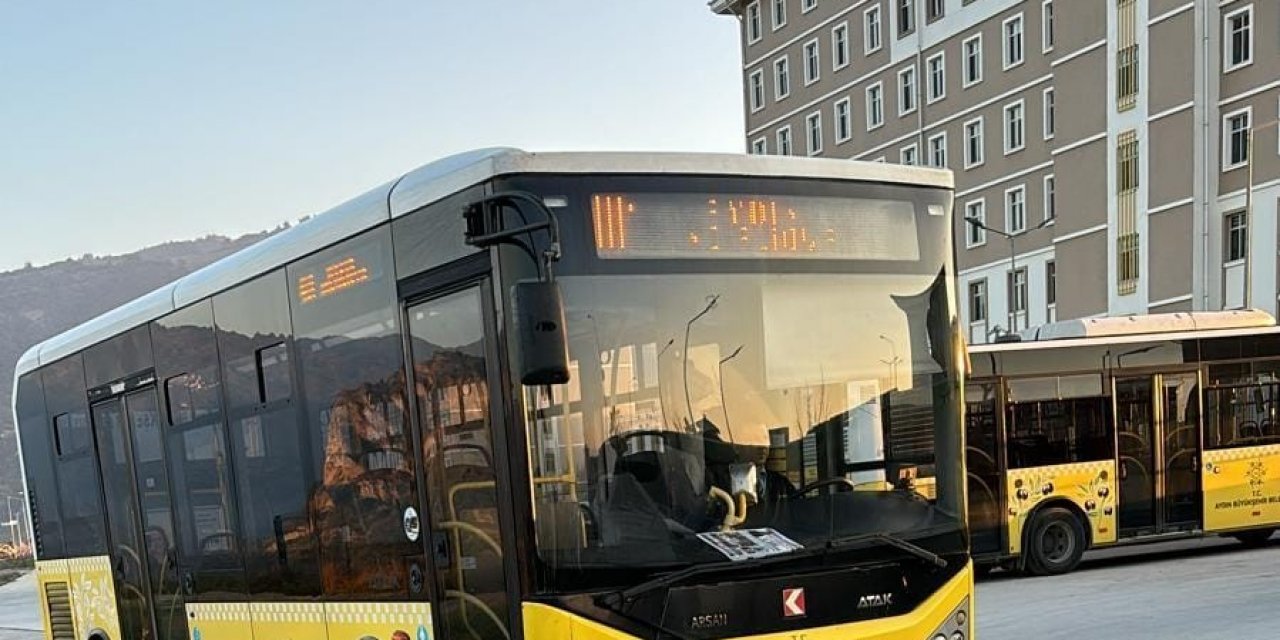 Aydın Büyükşehir Belediyesi toplu ulaşım araçlarına siyah kurdele astı