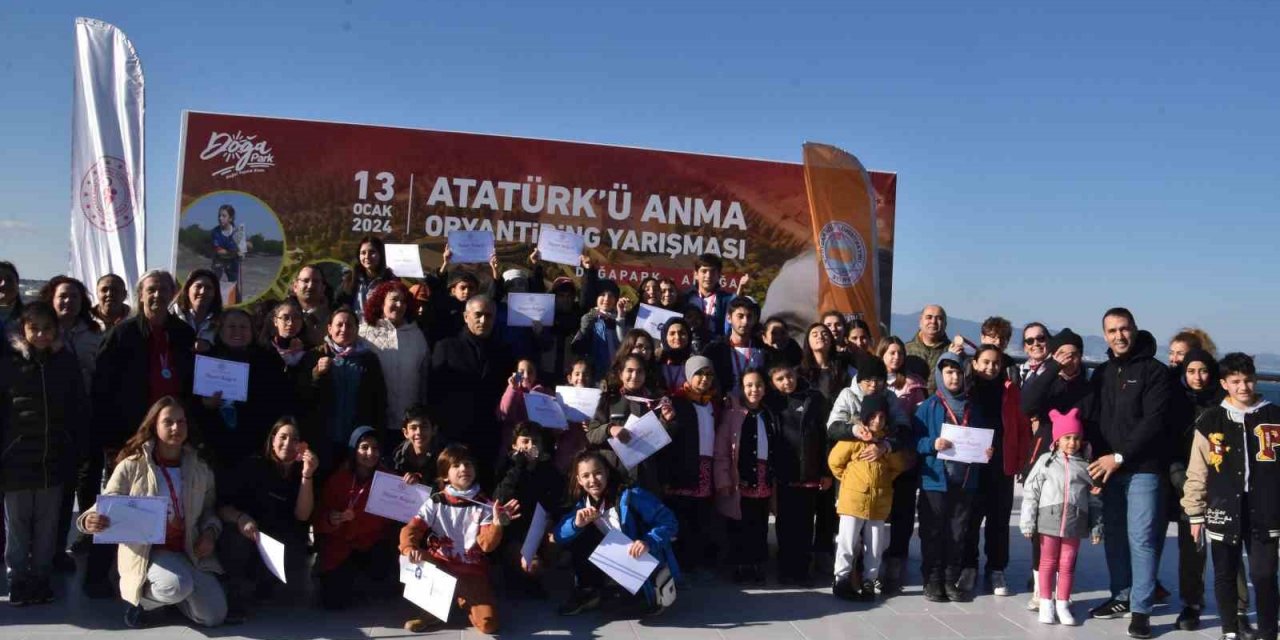 Aliağa’da Atatürk’ü Anma Oryantiring Şampiyonası düzenlendi