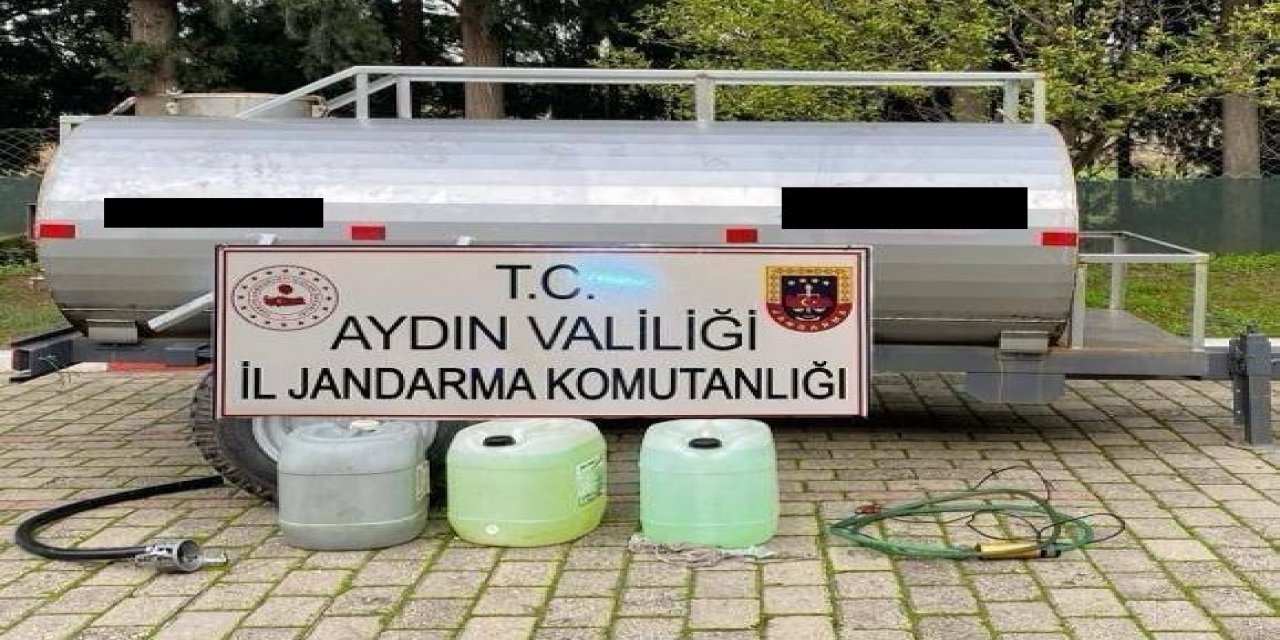 Germencik’te kaçak akaryakıt ele geçirildi