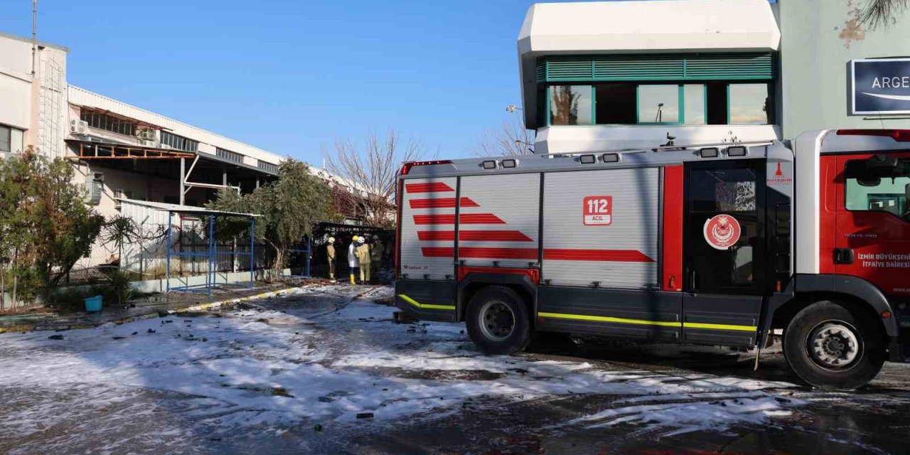 Bir işçinin öldüğü 3 işçinin de yaralandığı yangın elektrikli sobadan çıkmış