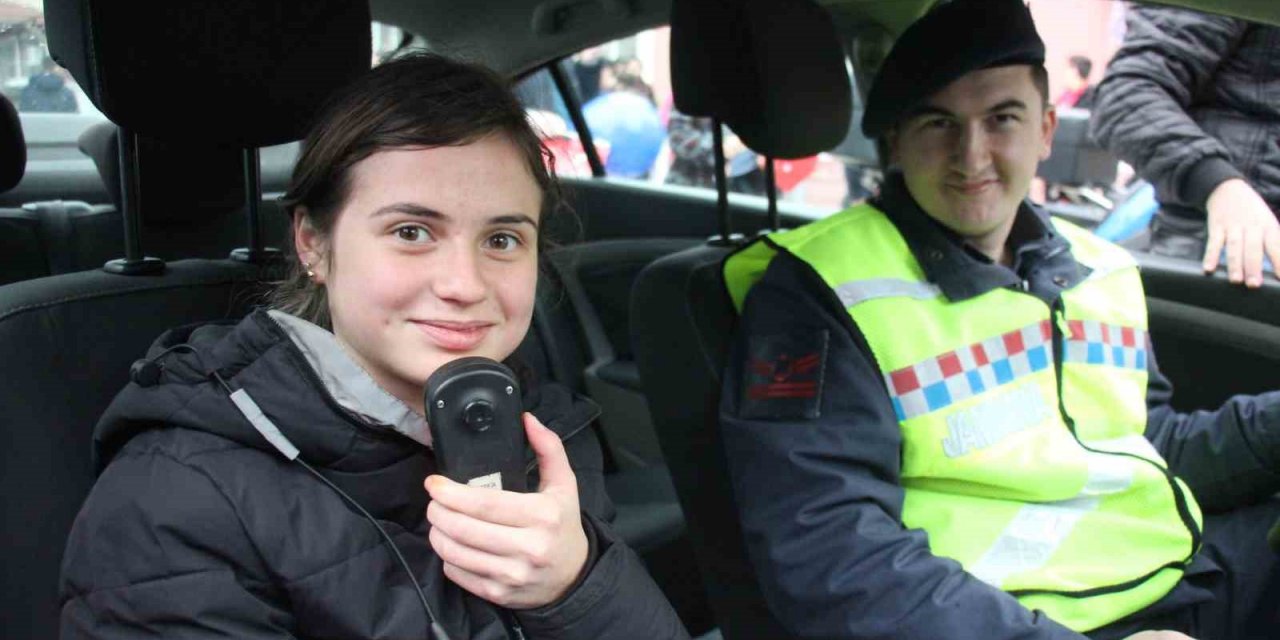 Jandarmanın sirenlerini bu sefer özel çocuklar çaldı