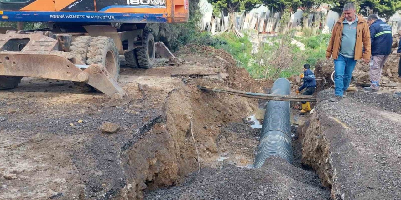 Bodrum Gündoğan’daki alt yapı sorunları çözülüyor