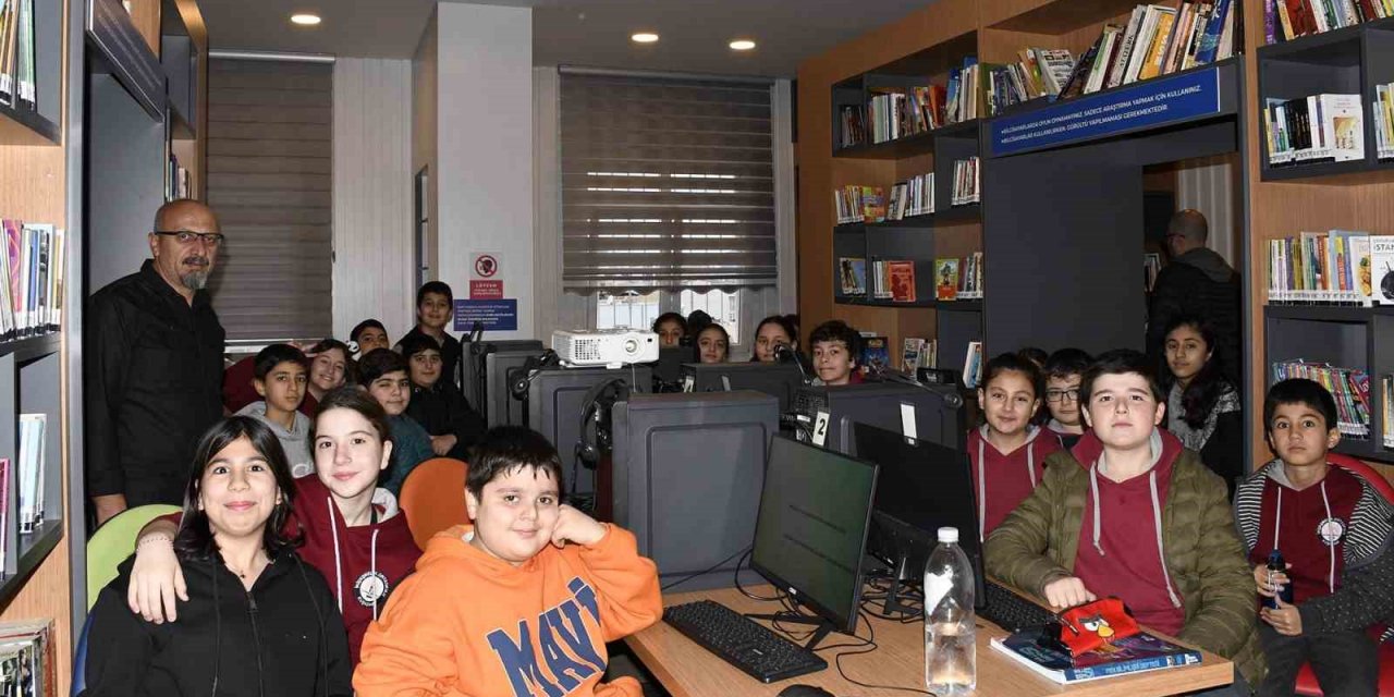 Kuşadalı çocuklar bilgiye ulaşıyor