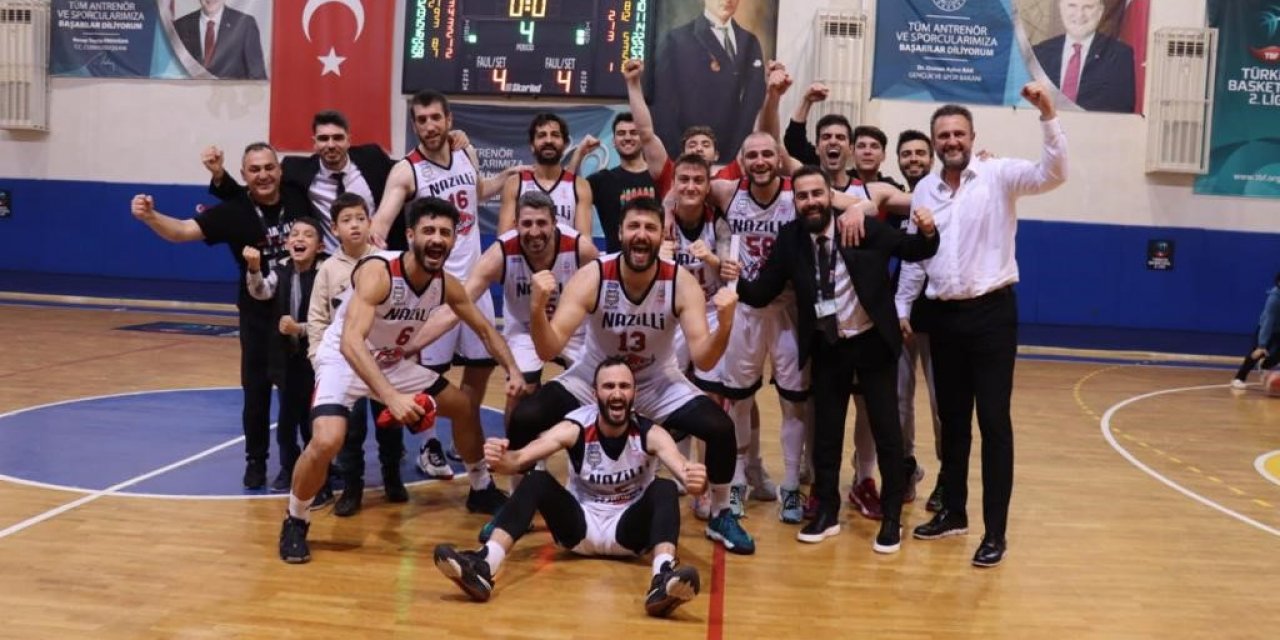 Nazilli Belediyespor Basketbol Takımı parkeden galibiyet ile ayrıldı