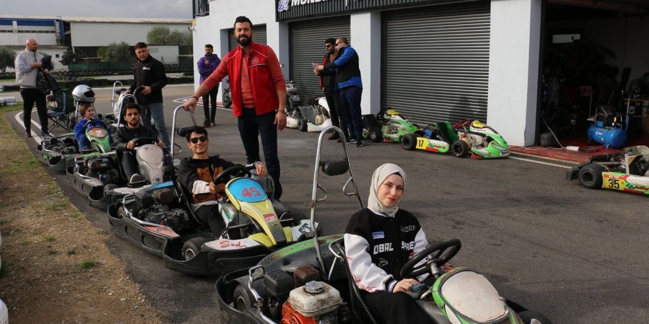 Nazilli go-kart pistinde gençler yarıştı