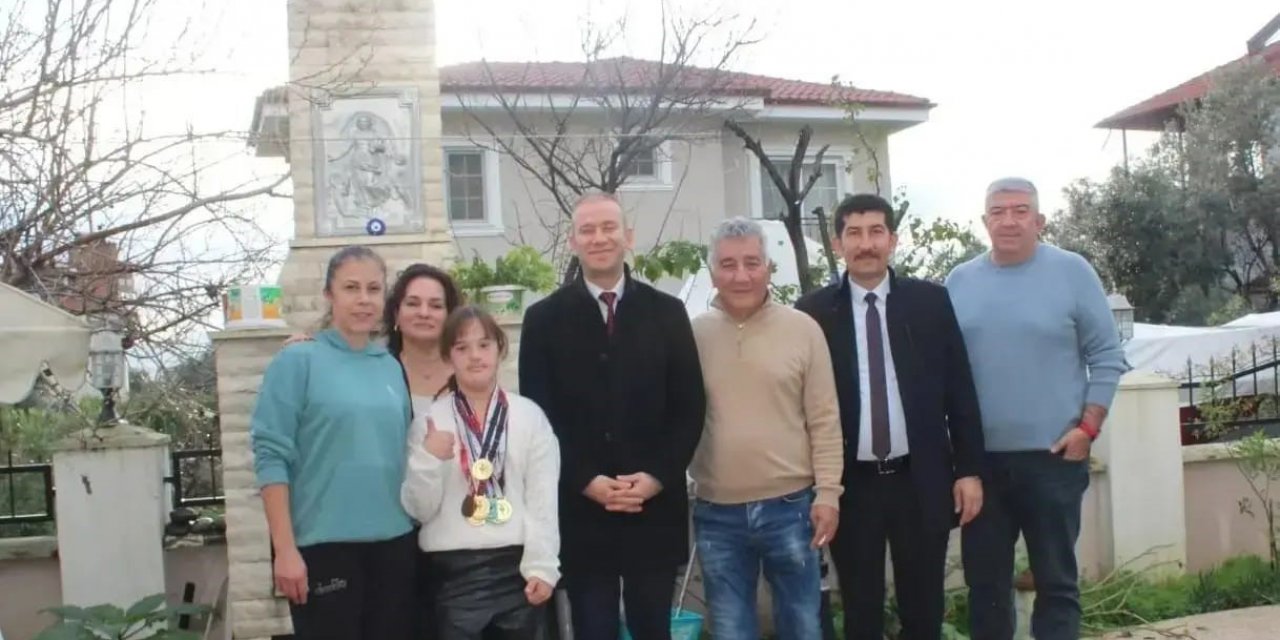 Köyceğiz Kaymakamı Maslak, özel sporcu Oral’a başarılar diledi