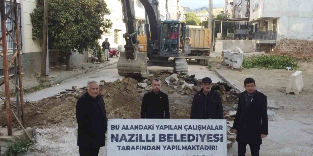 Nazilli’de sokaklar yenileniyor