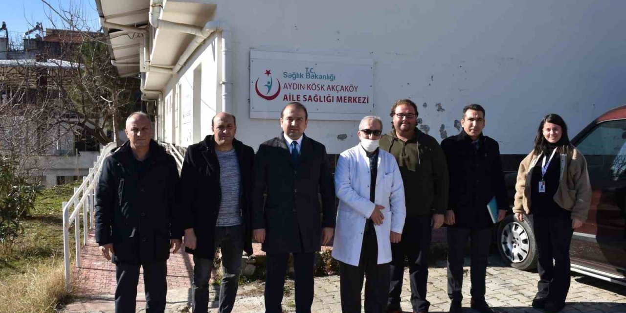 Köşk’te sağlık çalışmaları yerinde incelendi