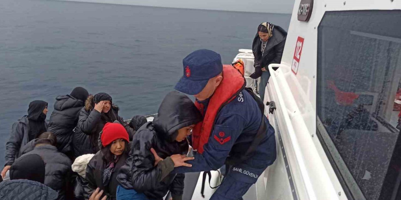 Aydın’da yılın ilk ayında 124 düzensiz göçmen kurtarıldı