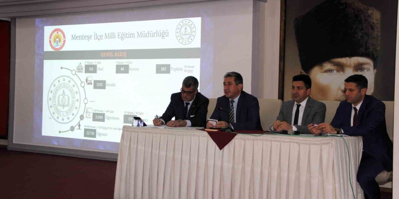 Menteşe’de okullarda 2.dönem çalışma planları toplantısı gerçekleştirildi