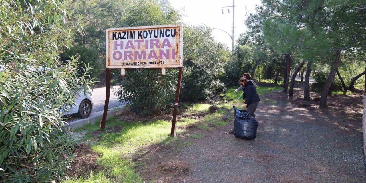 Belediye ve gönüllülerden çevre temizliği