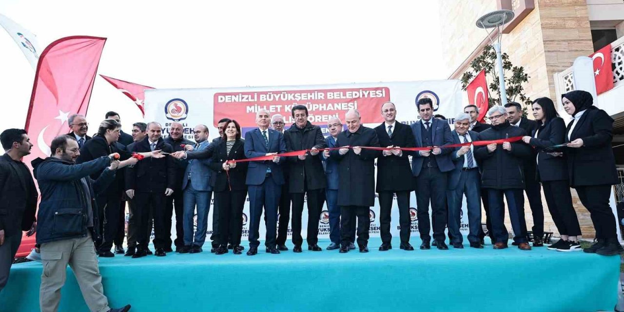 Denizli Büyükşehir Millet Kütüphanesi hizmete açıldı