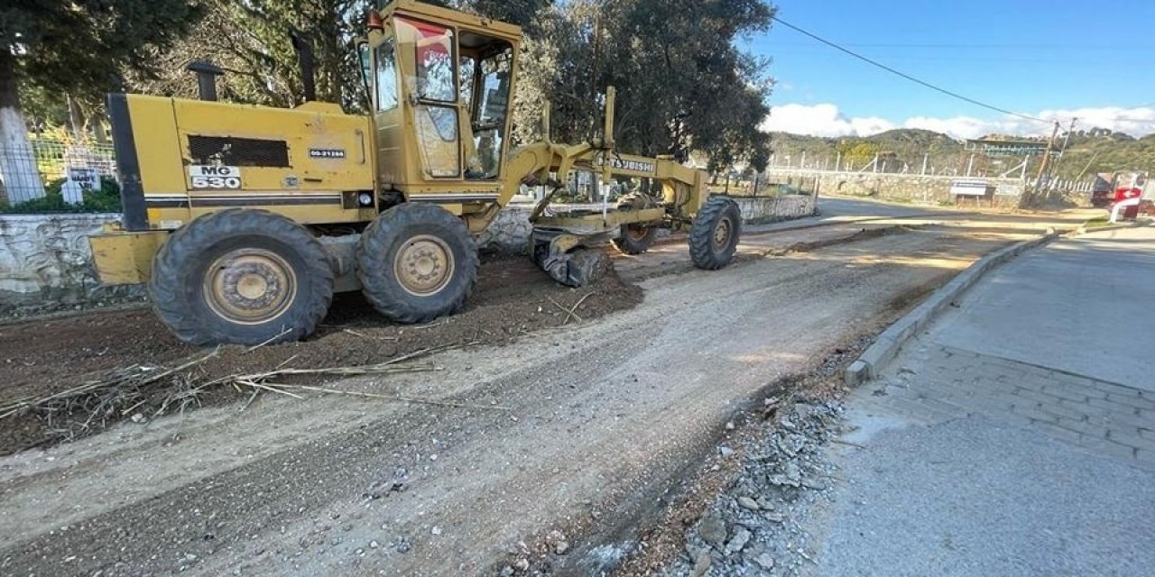 Germencik Belediyesi yol çalışmalarını sürdürüyor