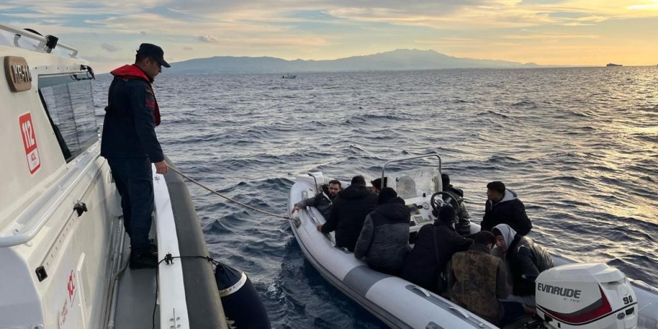 Bodrum’da 22 düzensiz  göçmen kurtarıldı, 39’u yakalandı