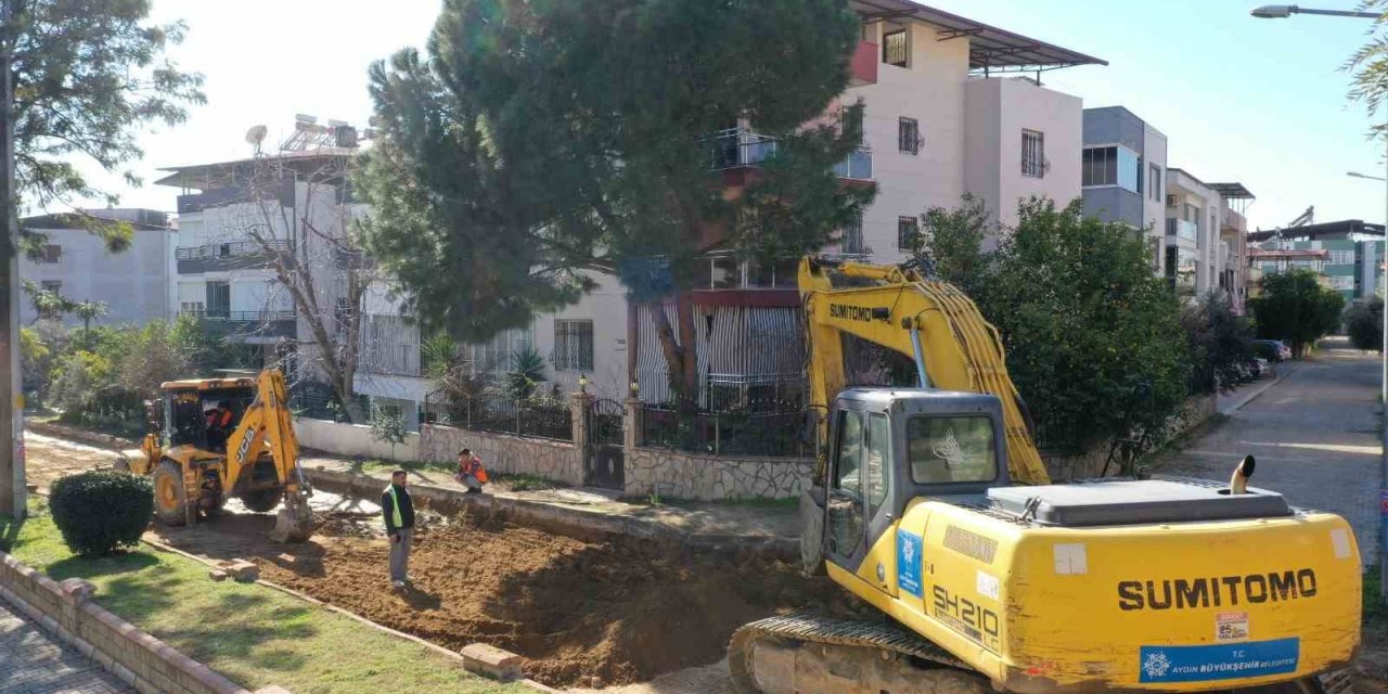 Aydın Büyükşehir Belediyesi Nazilli’nin bulvarlarını yeniliyor