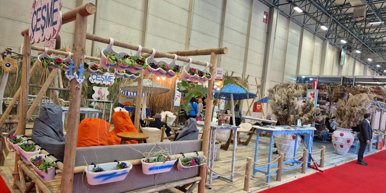 EMİTT Turizm Fuarında Çeşme standına büyük ilgi