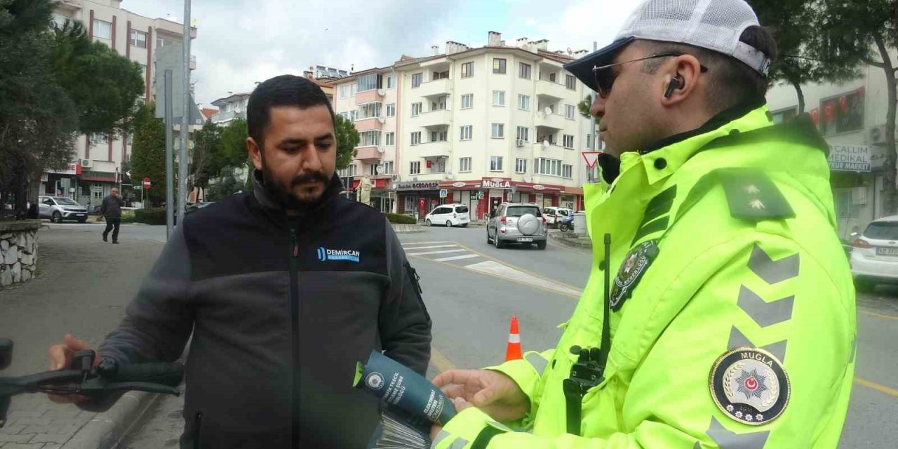 Muğla’da Scooter uyarısı kurallara uymayan sürücülere 690 TL ceza