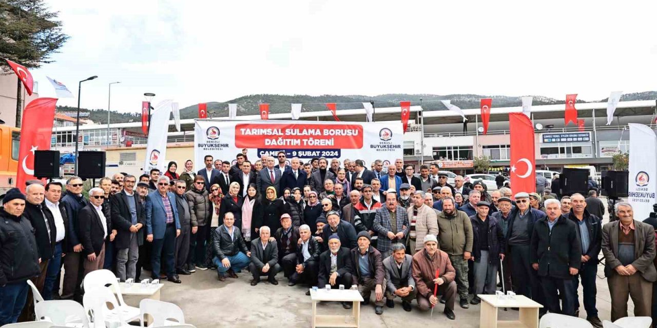 Denizli’de çiftçiye 10 yılda 323 bin 110 metre tarımsal sulama borusu verildi