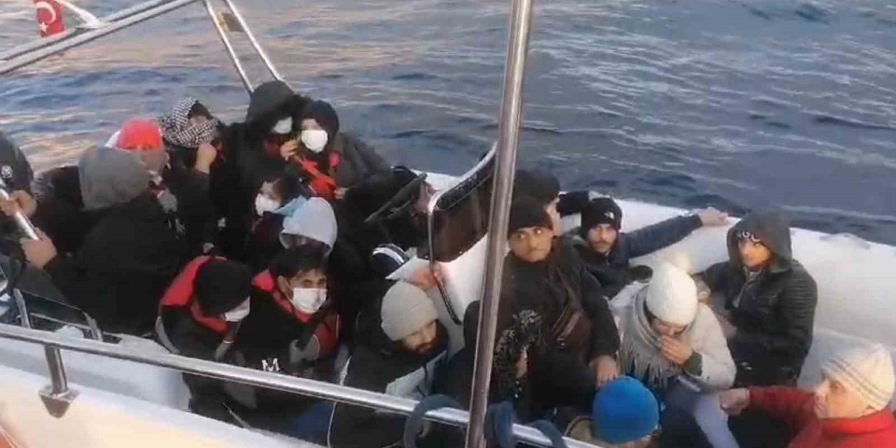 Bodrum’da 57  düzensiz göçmen yakalandı