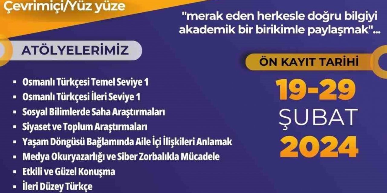 PAÜ’de Akademi Atölyeleri başlıyor