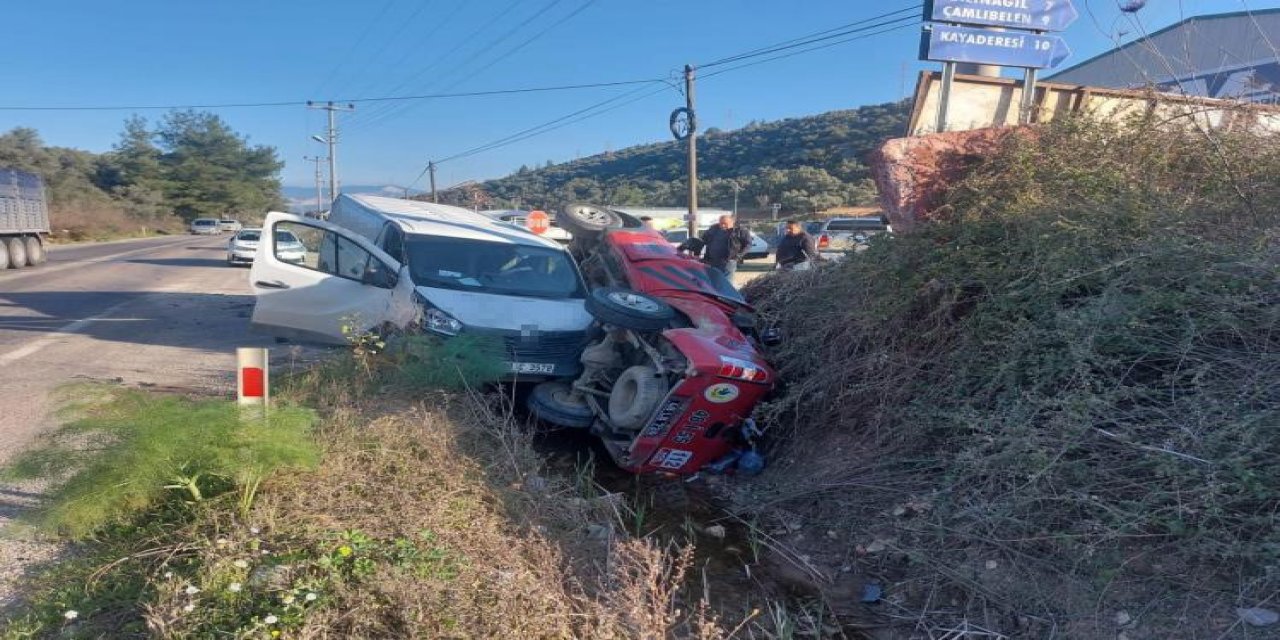 Milas’ta trafik kazası: 2 yaralı