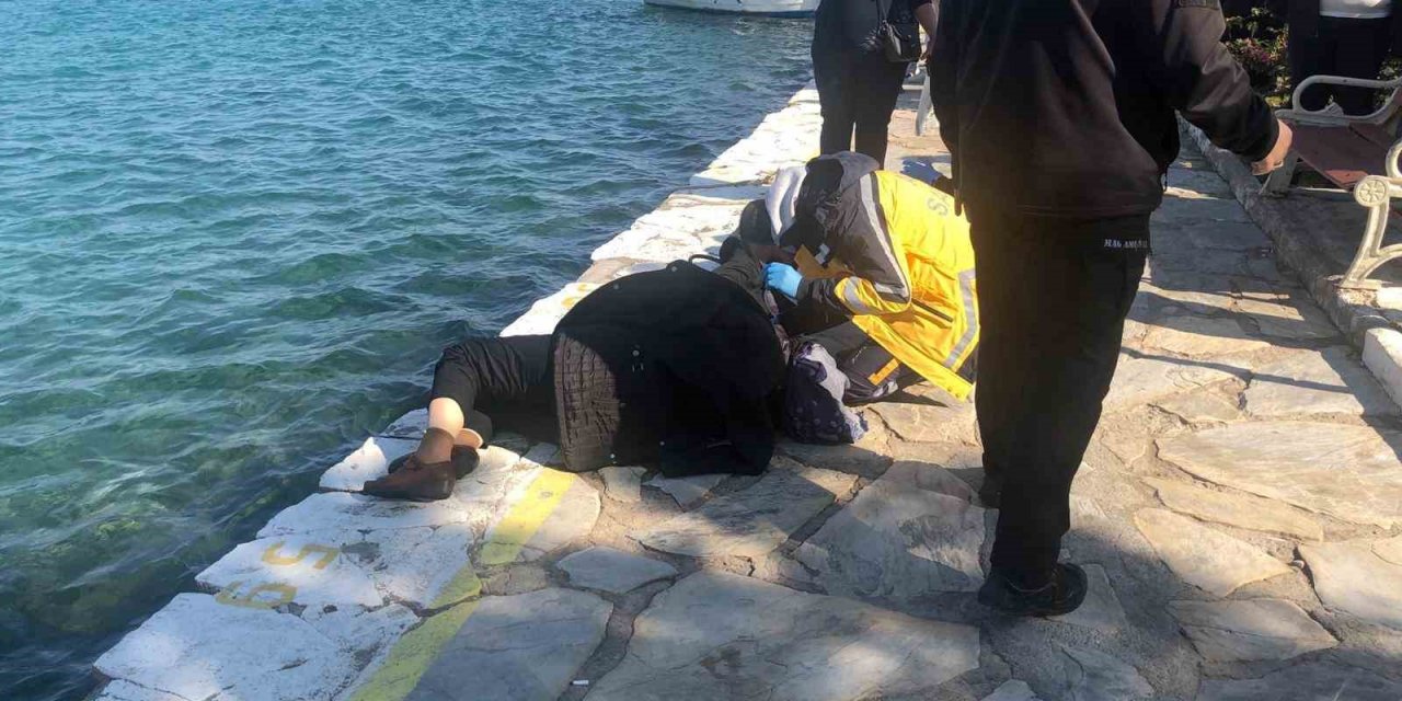 Özçekim yapmak isterken denize düştüler
