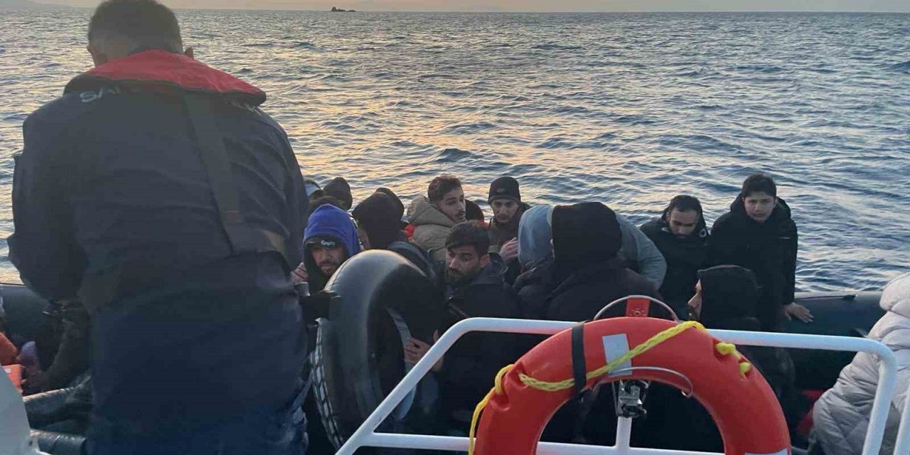 Bodrum’da 5’i çocuk 35 düzensiz göçmen yakalandı