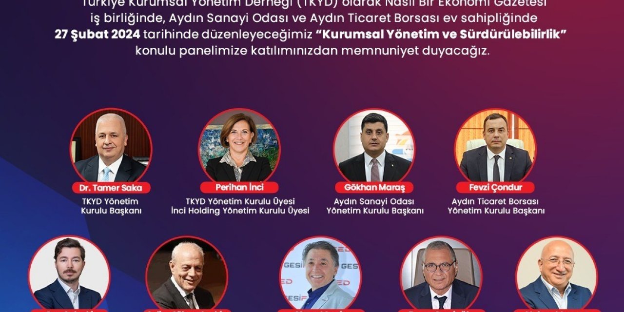 Aydın’da iş dünyası kurumsal yönetimi TKYD’den dinleyecek