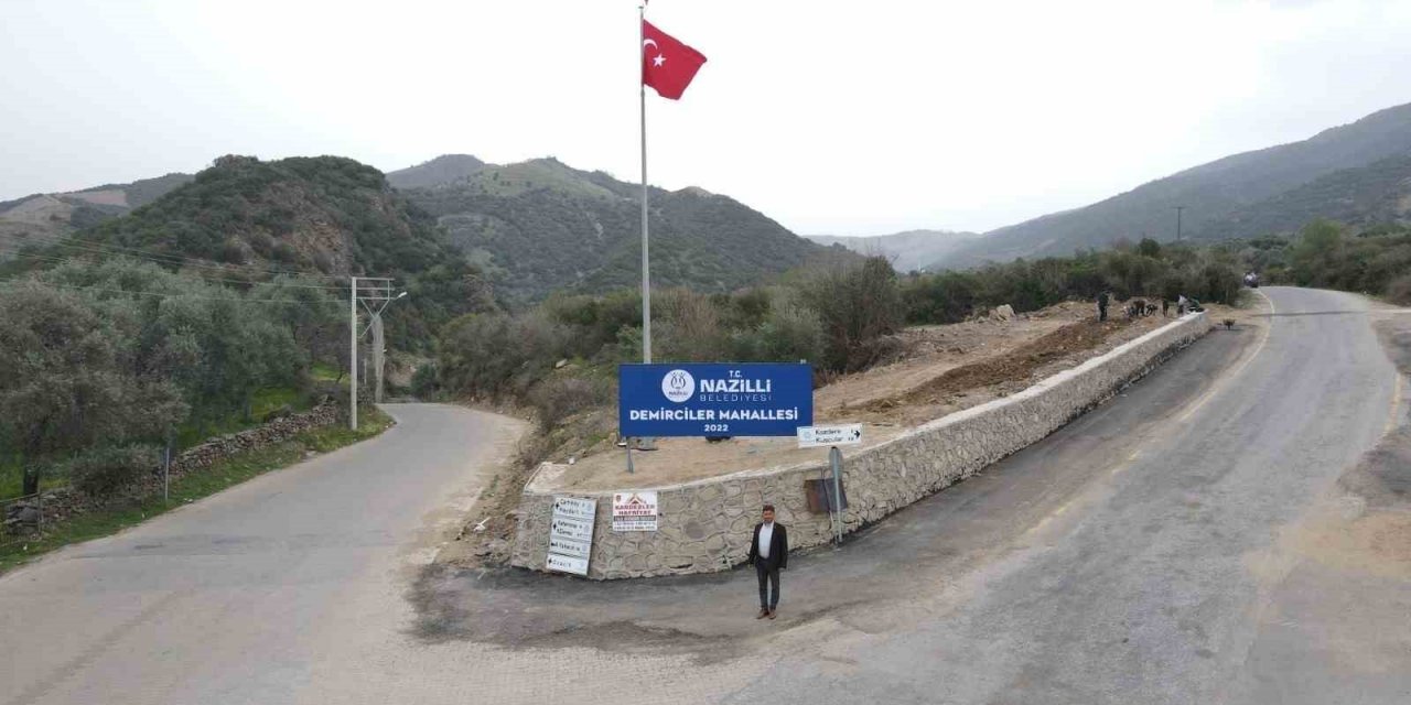 Nazilli Belediyesi Demirciler Mahallesi’ndeki yeni yol yapım çalışmalarını tamamladı
