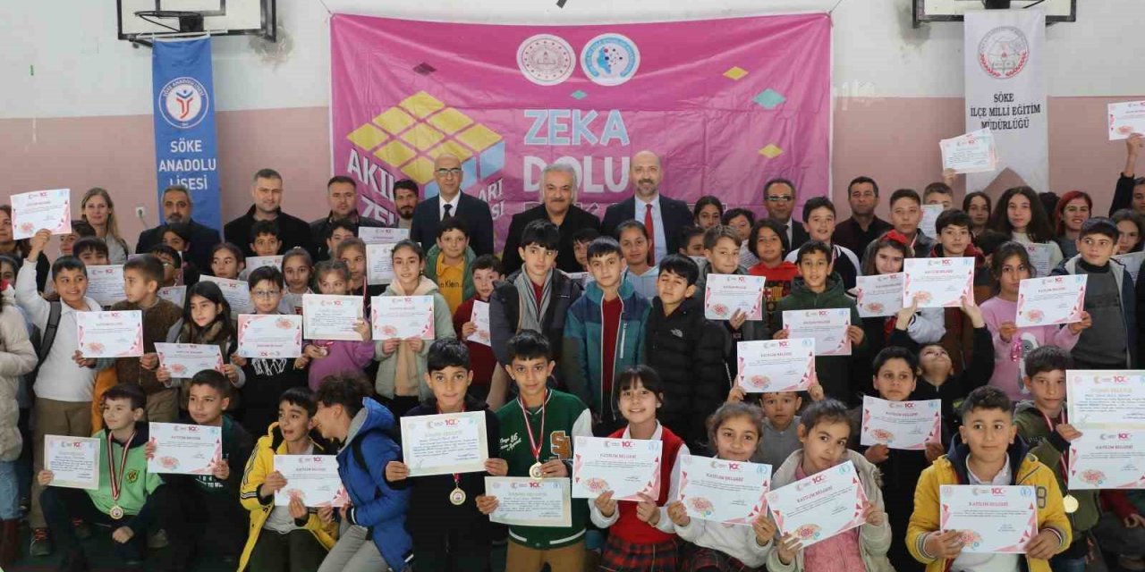 Söke’de Akıl ve Zeka Oyunları’nda ödüller sahiplerini buldu