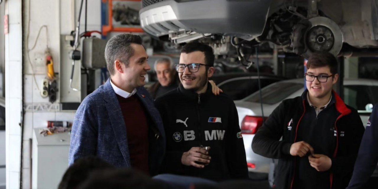 Başkan Adayı Başer sanayi esnafına Go-kart ve Drag Pisti sözü verdi