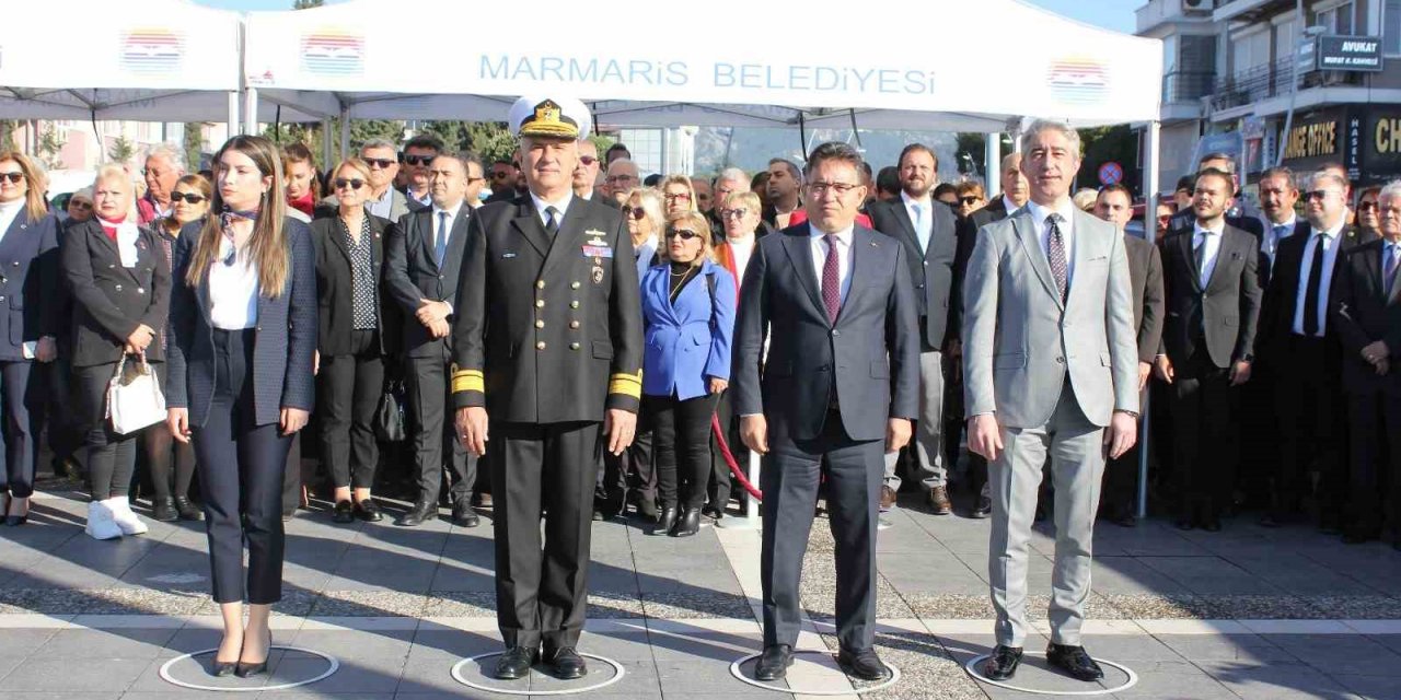 Atatürk’ün Marmaris’e gelişinin 89.yıldönümü törenle kutlandı
