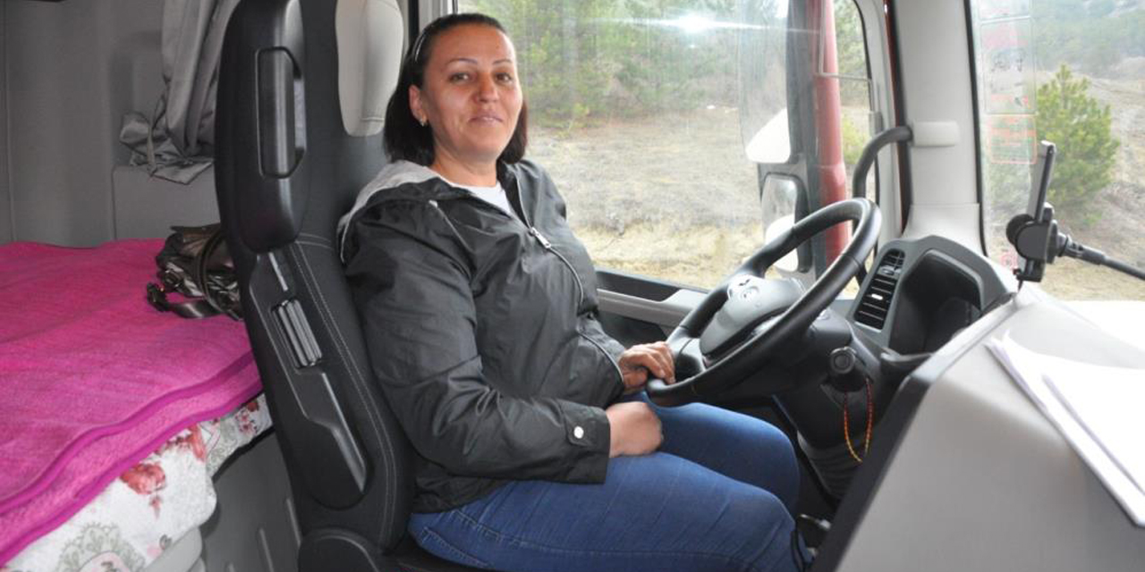Kadın şoförün hedefi  Avrupa’ya çıkmak