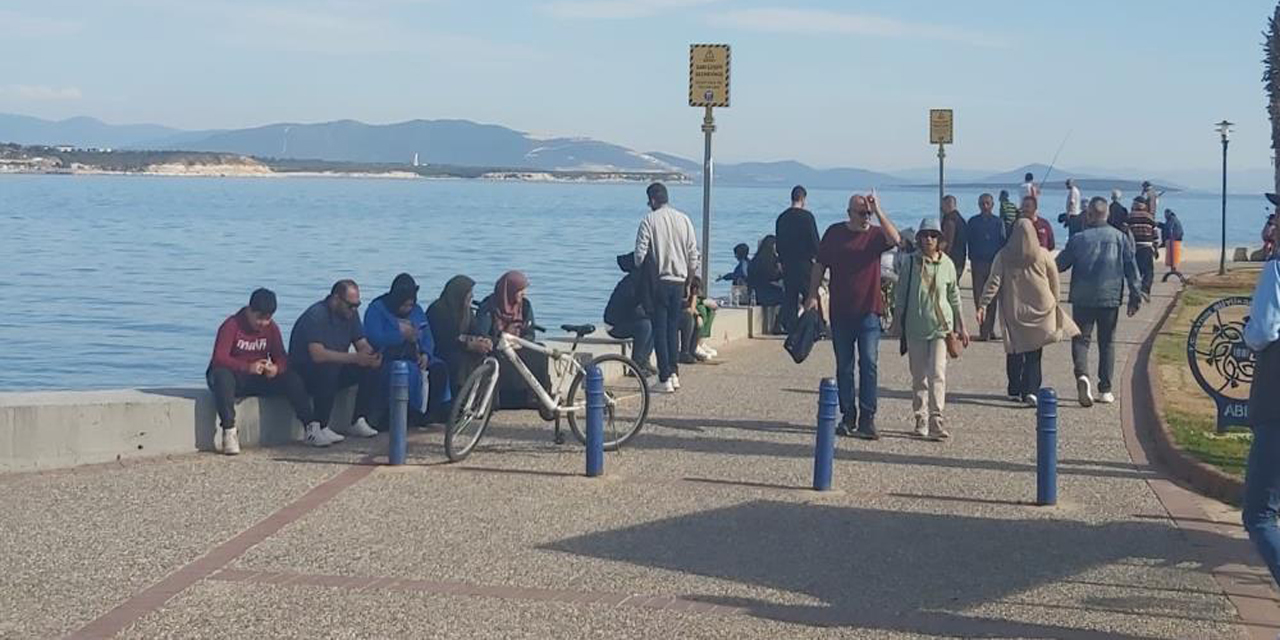 Didimliler güzel havanın tadını çıkardı