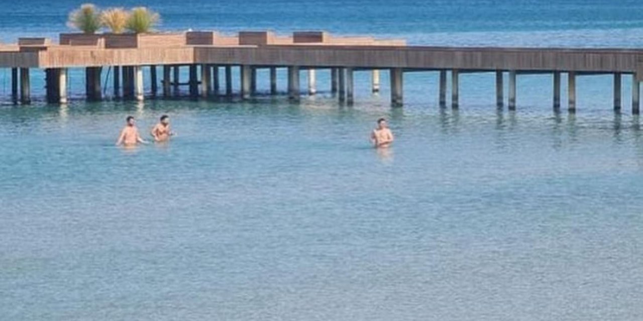 Çeşme’de Şubat ayında deniz keyfi