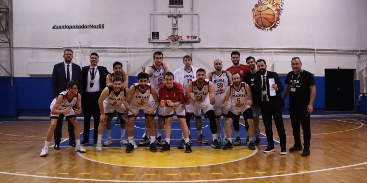 Nazilli Belediyespor Basketbol Takımı grubunu lider tamamladı.