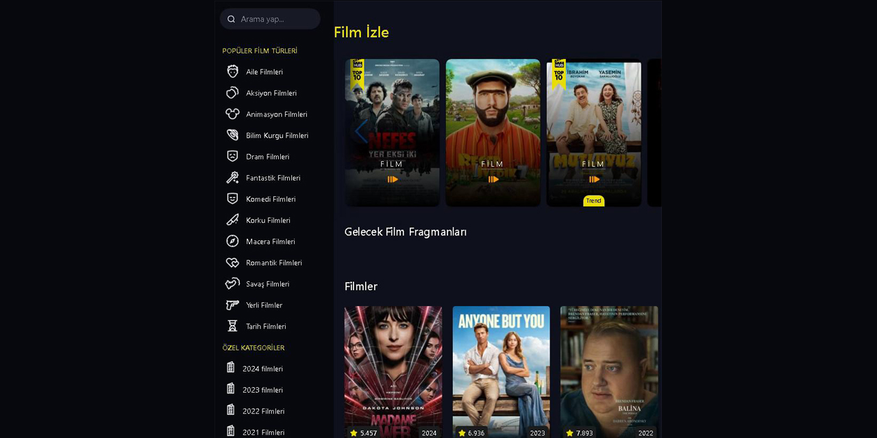 Kesintisiz ve yüksek kalitede online film izleme deneyimi